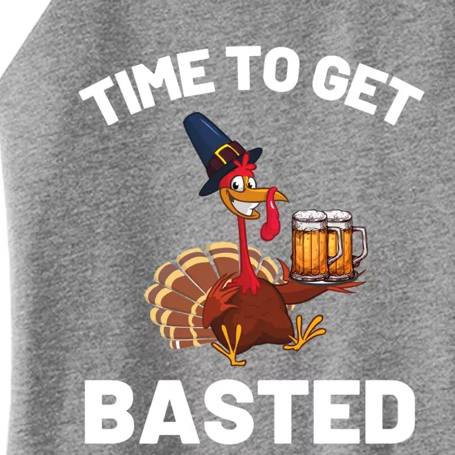 Time To Get Basted Funny Thanksgiving Nice Thanksgiving Gift Women’s Perfect Tri Rocker Tank