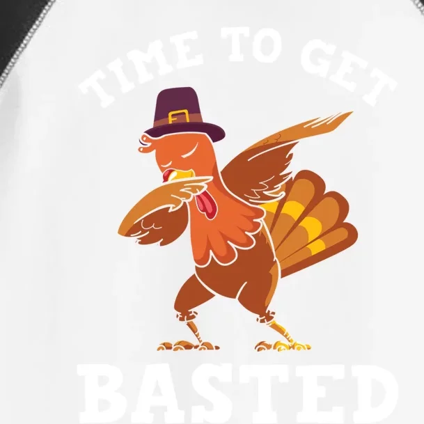 Time To Get Basted Funny Turkey Thanksgiving Great Gift Toddler Fine Jersey T-Shirt