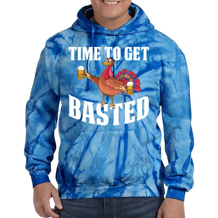 Time To Get Basted Gift Tie Dye Hoodie