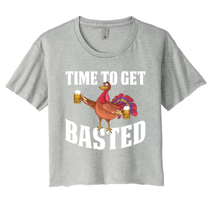 Time To Get Basted Gift Women's Crop Top Tee