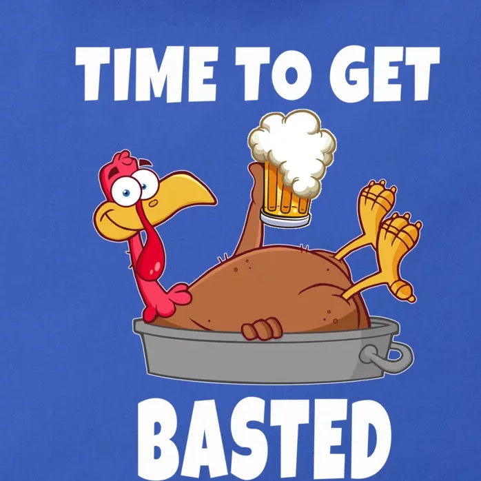 Time To Get Basted Thanksgiving Beer Turkey Gift For Great Gift Zip Tote Bag