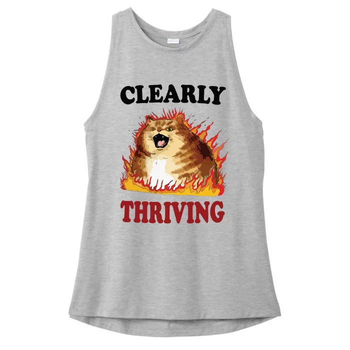 Thriving Ladies Tri-Blend Wicking Tank