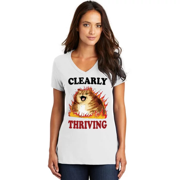 Thriving Women's V-Neck T-Shirt