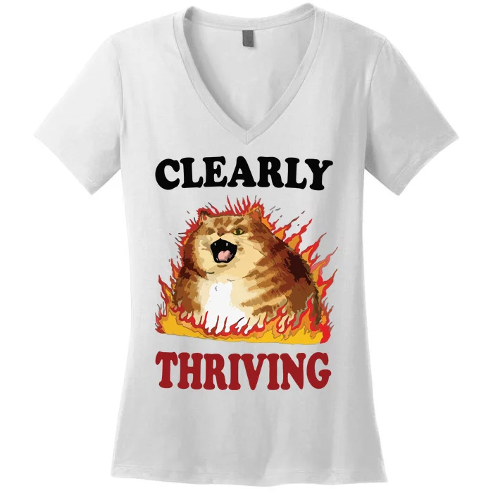 Thriving Women's V-Neck T-Shirt