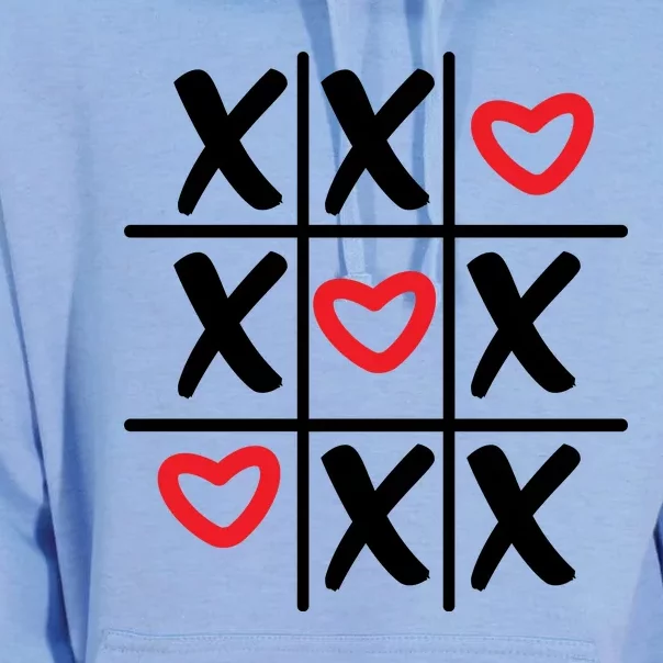 Tictac Toe Heart Valentines Day Gift Unisex Surf Hoodie