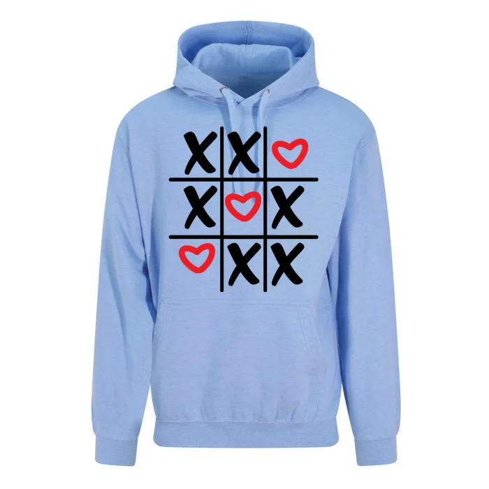 Tictac Toe Heart Valentines Day Gift Unisex Surf Hoodie