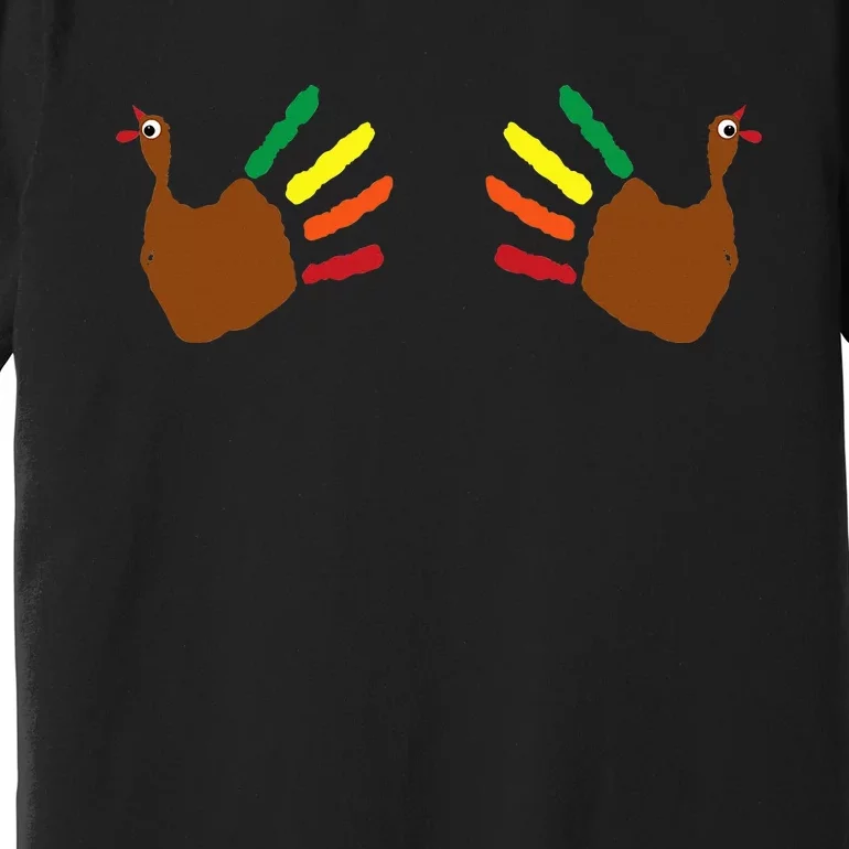 Thanksgiving Turkey Hands On Boobs Premium T-Shirt