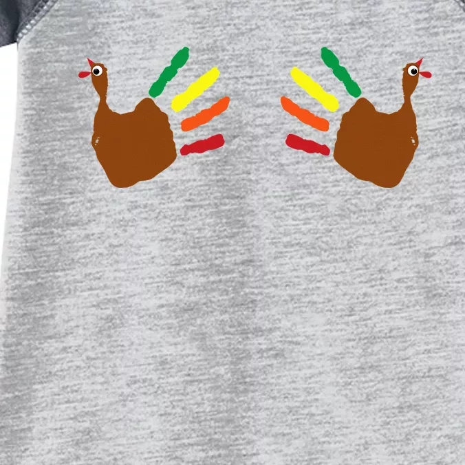 Thanksgiving Turkey Hands On Boobs Infant Baby Jersey Bodysuit