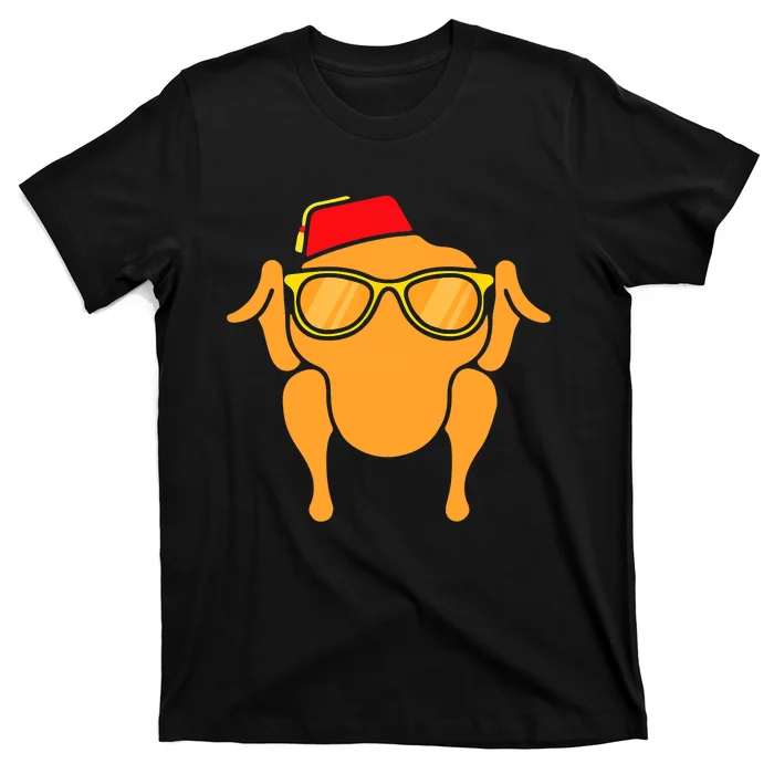 Thanksgiving Turkey Head Funny Gift For Friends T-Shirt