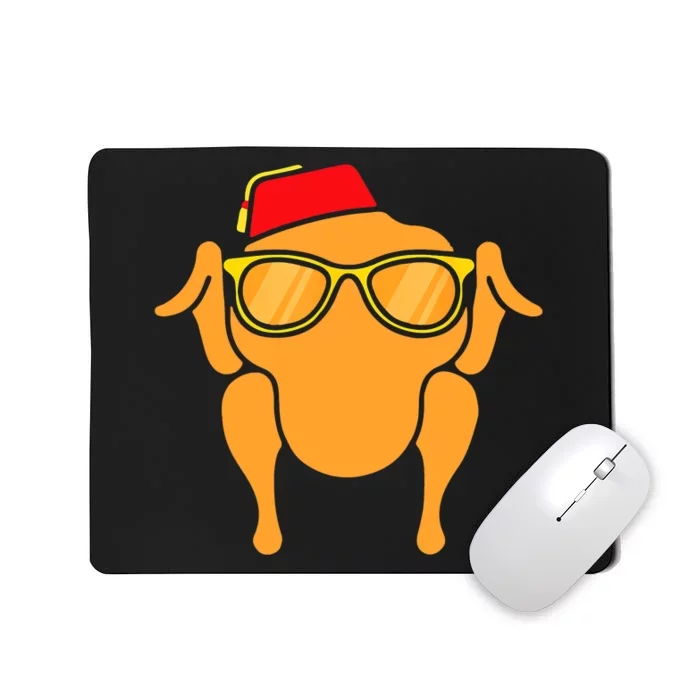 Thanksgiving Turkey Head Funny Gift For Friends Mousepad