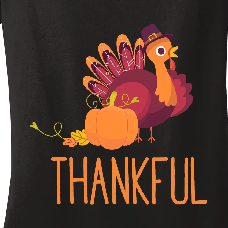 Thankful Women's V-Neck T-Shirt