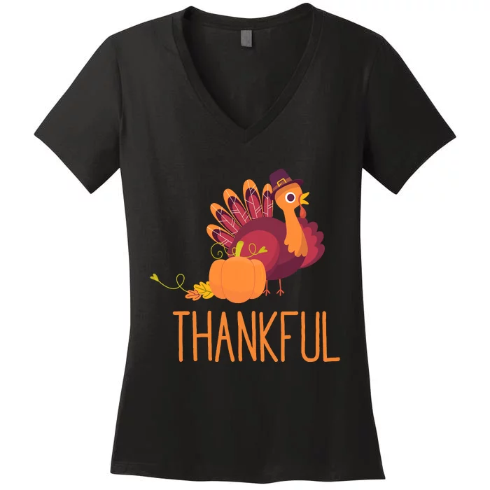 Thankful Women's V-Neck T-Shirt