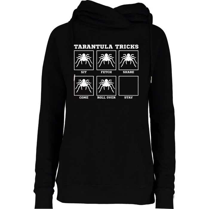 Tarantula Tricks Hairy Spiders Ntomophile Entomologist Womens Funnel Neck Pullover Hood