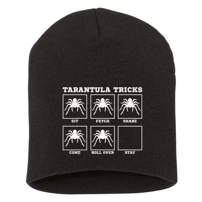 Tarantula Tricks Hairy Spiders Ntomophile Entomologist Short Acrylic Beanie