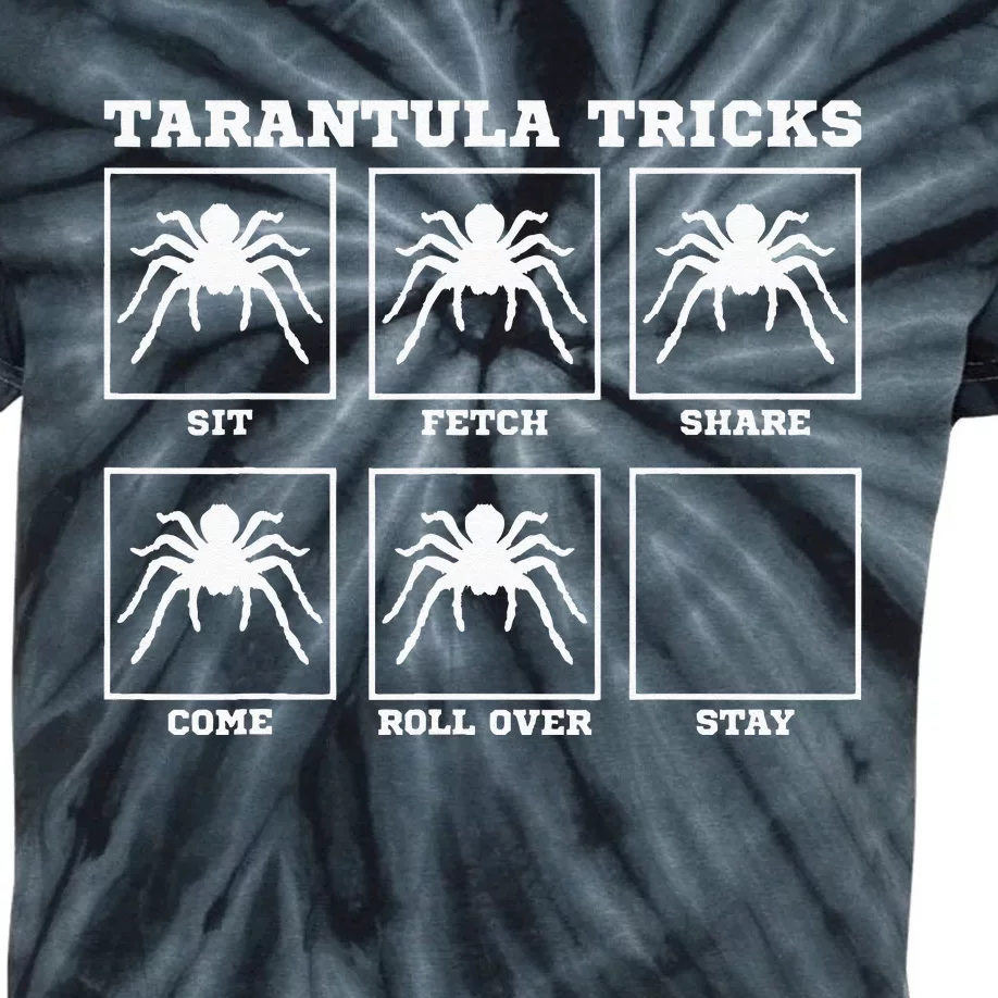 Tarantula Tricks Hairy Spiders Ntomophile Entomologist Kids Tie-Dye T-Shirt