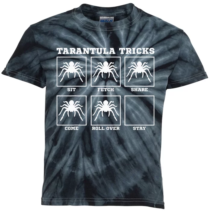 Tarantula Tricks Hairy Spiders Ntomophile Entomologist Kids Tie-Dye T-Shirt