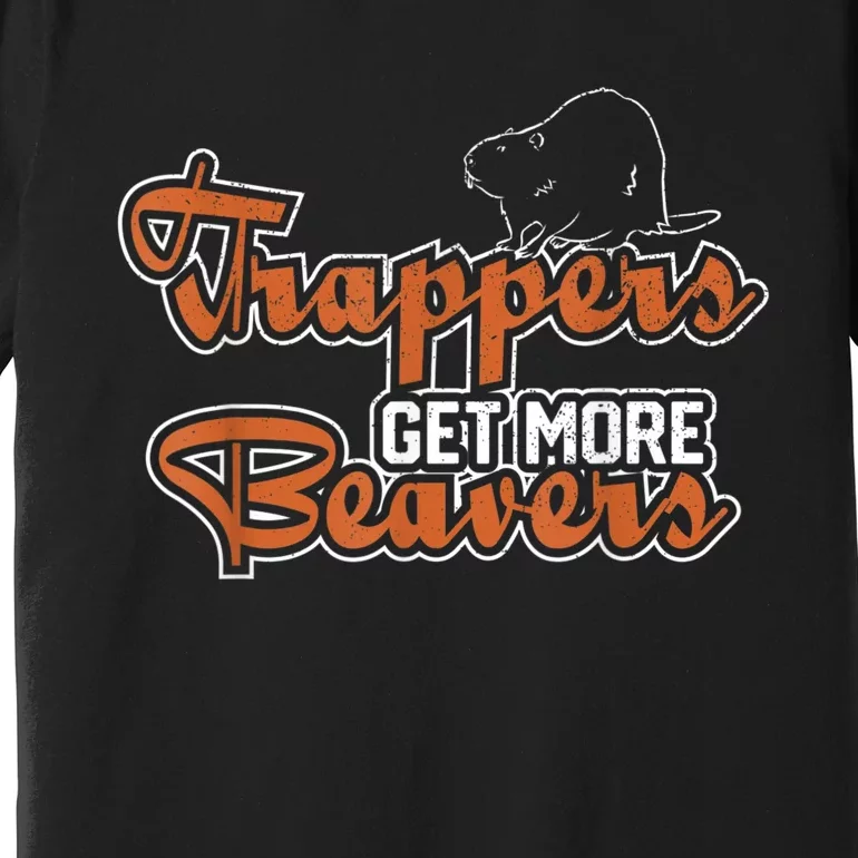 Trapper Trapping Hunting Trap Trappers Hunter Premium T-Shirt