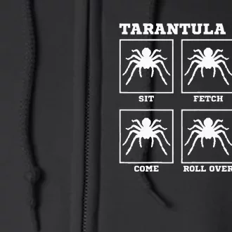 Tarantula Tricks Hairy Spiders ntomophile Entomologist Full Zip Hoodie