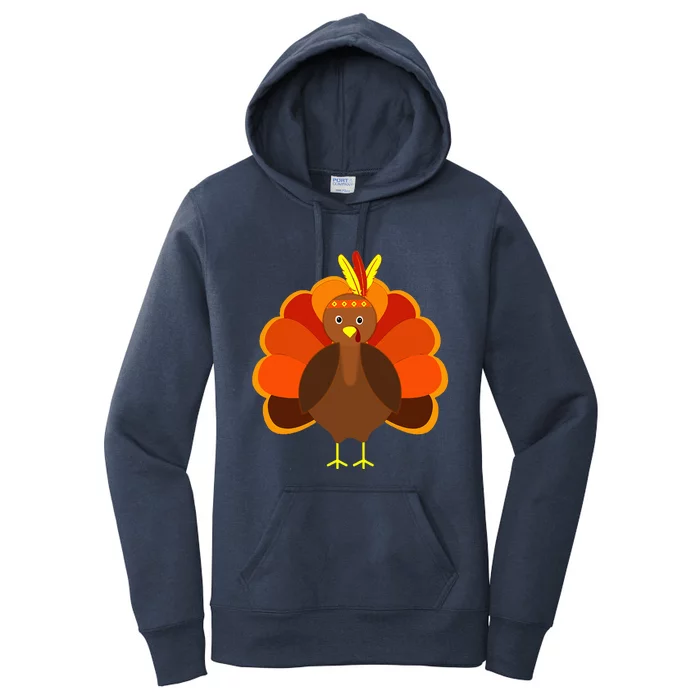 Thanksgiving Turkey Happy Turkey Day Funny Thanksgiving Day Women's Pullover Hoodie