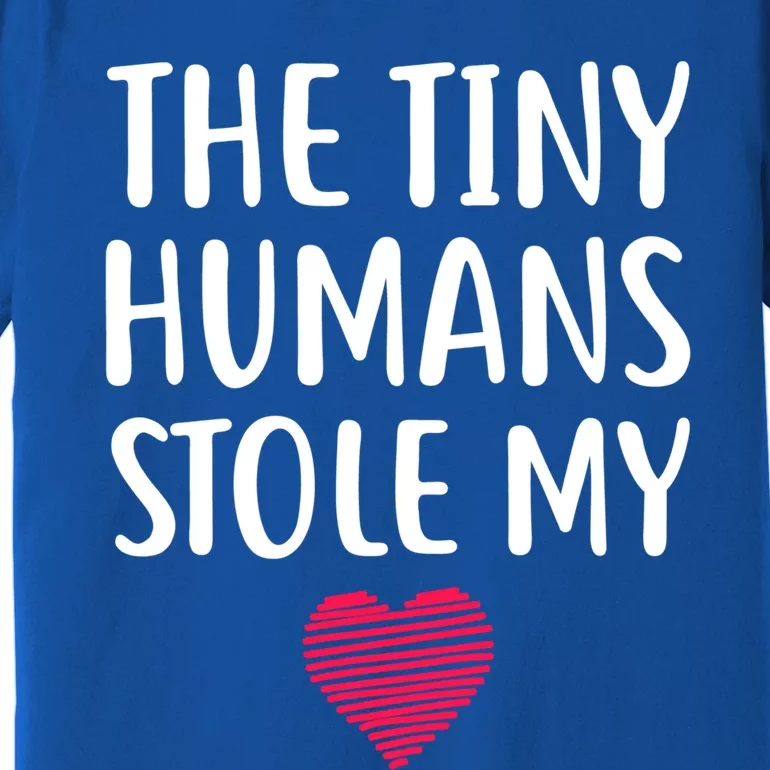 The Tiny Hu Stole My Heart Teacher Valentines Day Gift Meaningful Gift Premium T-Shirt