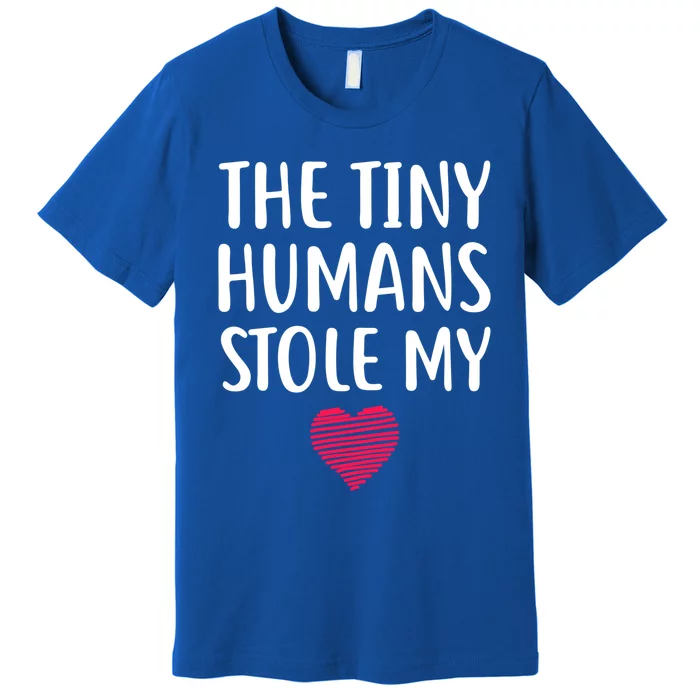 The Tiny Hu Stole My Heart Teacher Valentines Day Gift Meaningful Gift Premium T-Shirt