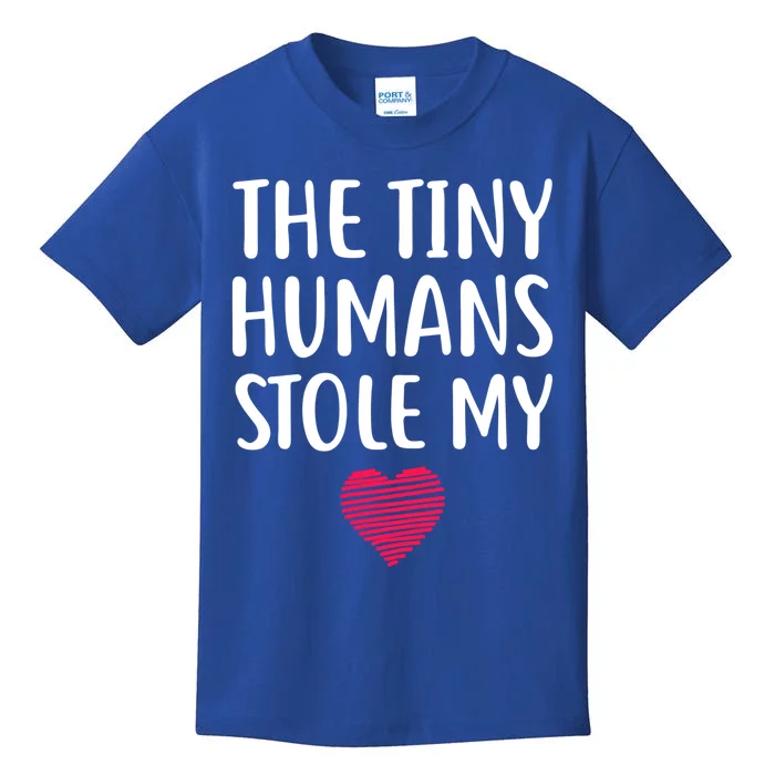 The Tiny Hu Stole My Heart Teacher Valentines Day Gift Meaningful Gift Kids T-Shirt