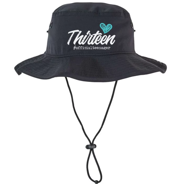 Thirteen Teenager Heart Cute 13th Birthday Legacy Cool Fit Booney Bucket Hat