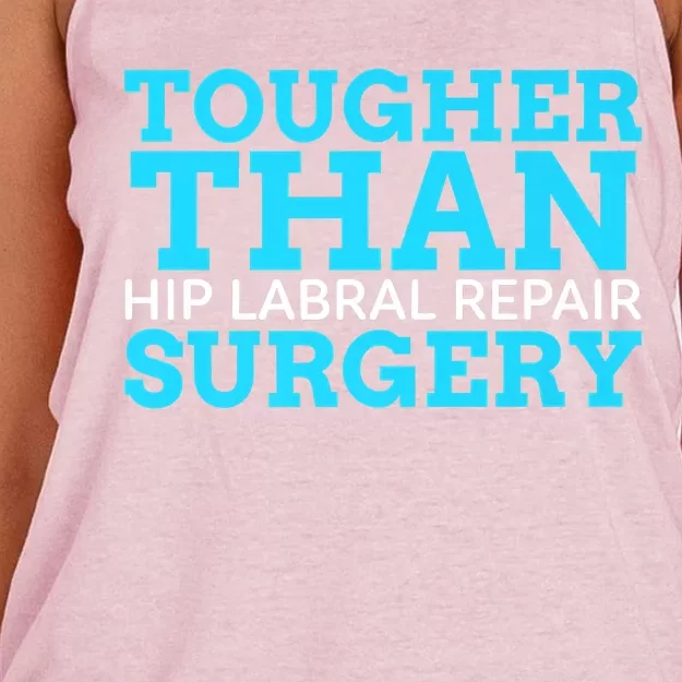 TOUGHER THAN HIP LABRAL REPAIR SURGERY Women's Knotted Racerback Tank