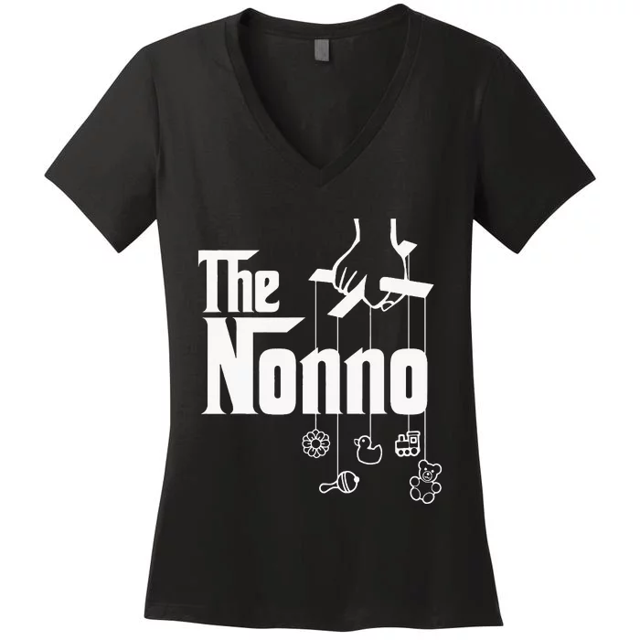 TheNonno!ItalianGrandpaBabyShowerGift Women's V-Neck T-Shirt