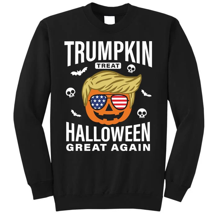 Trumpkin Treat Halloween Great Tall Sweatshirt