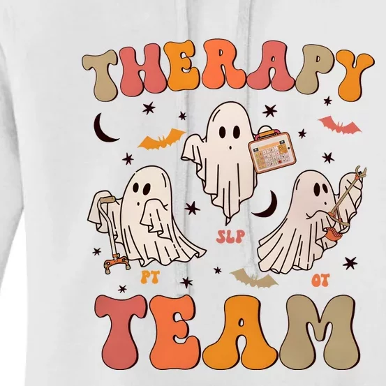 Therapy Team Halloween Slp Ot Pt Women's Pullover Hoodie