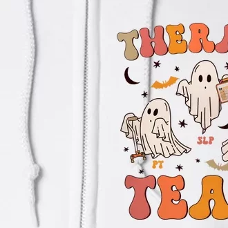 Therapy Team Halloween Slp Ot Pt Full Zip Hoodie