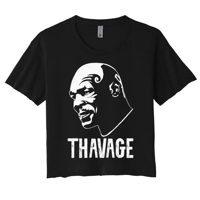 Thavage Women's Crop Top Tee