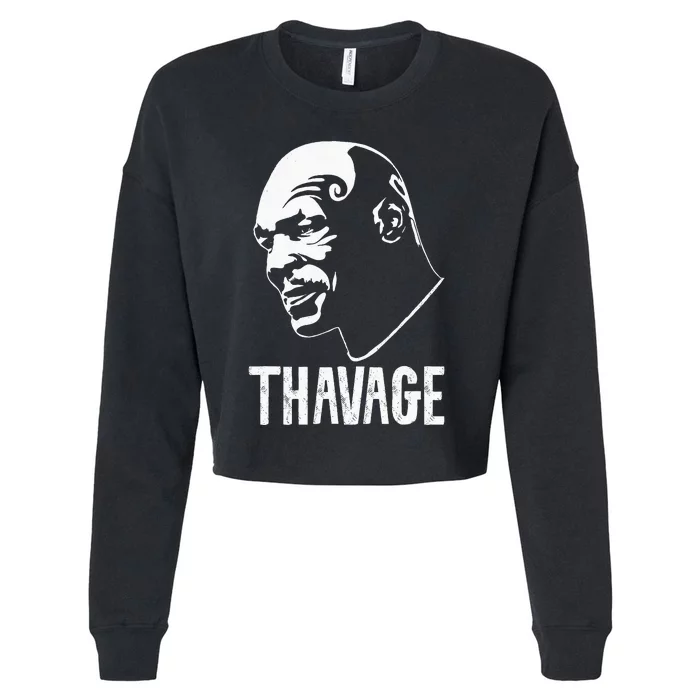 Thavage Cropped Pullover Crew