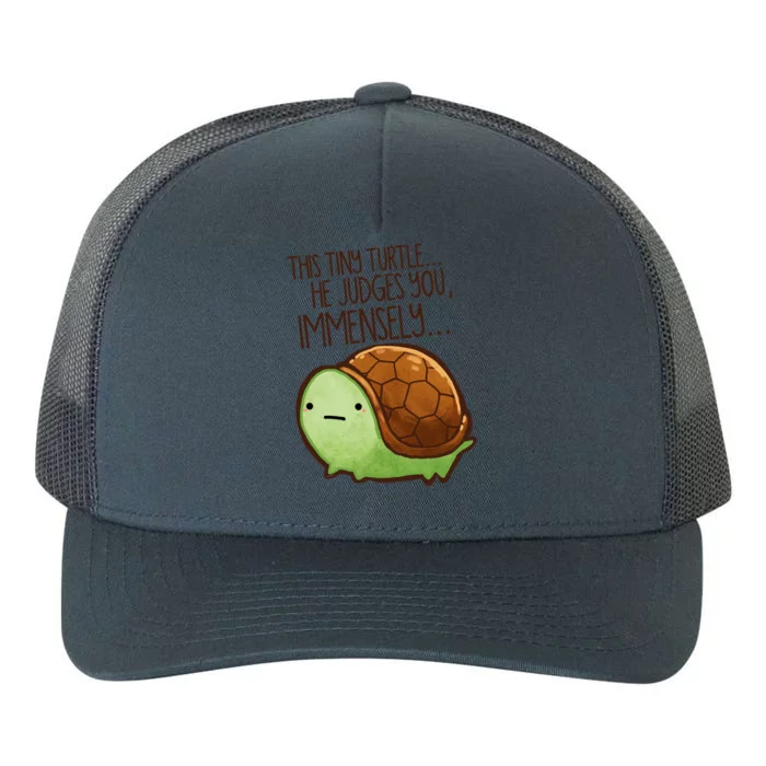 This Turtle.. He Judges You. Yupoong Adult 5-Panel Trucker Hat