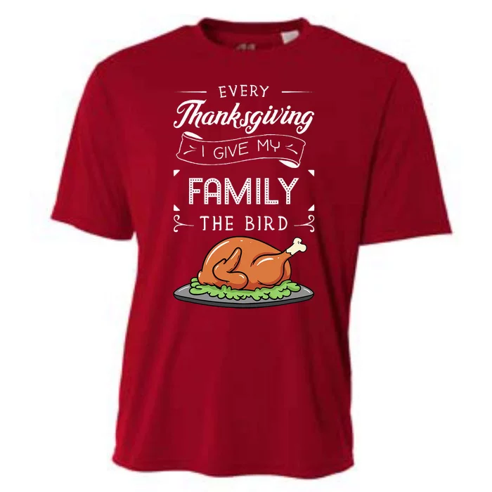 Thanksgiving Turkey Holiday Feast Harvest Blessing Cooling Performance Crew T-Shirt