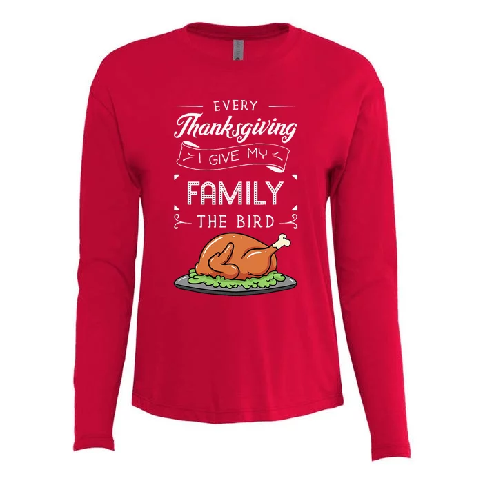 Thanksgiving Turkey Holiday Feast Harvest Blessing Womens Cotton Relaxed Long Sleeve T-Shirt