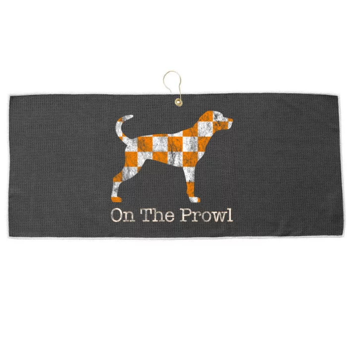 Tennessee TN Hound On The Prowl Vol Dog Knoxville Fan Game Gift Large Microfiber Waffle Golf Towel