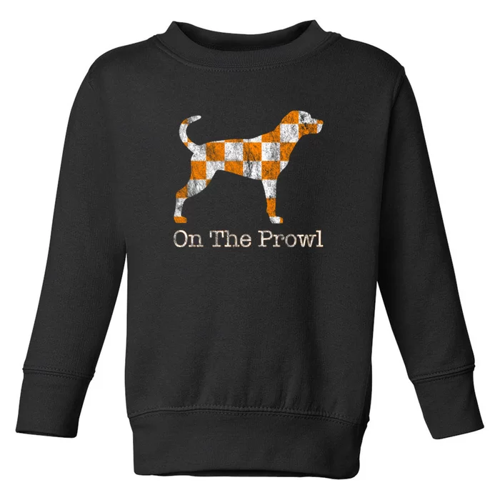 Tennessee TN Hound On The Prowl Vol Dog Knoxville Fan Game Gift Toddler Sweatshirt