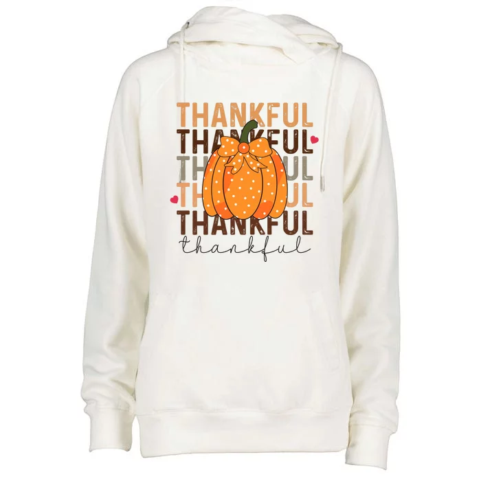 Thanksgiving Womens Funnel Neck Pullover Hood