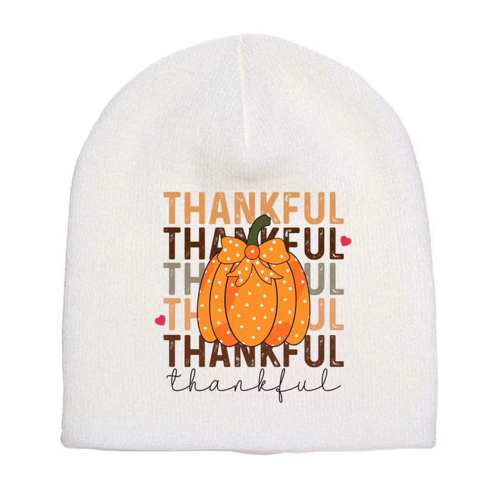 Thanksgiving Short Acrylic Beanie