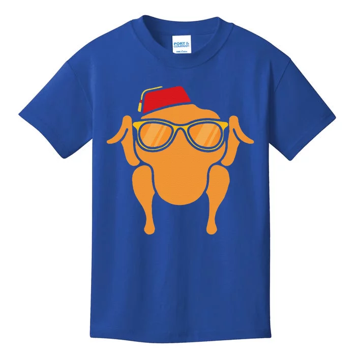 Thanksgiving Turkey Head Funny Gift For Friends Kids T-Shirt