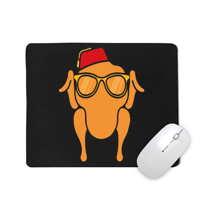 Thanksgiving Turkey Head Funny Gift For Friends Mousepad