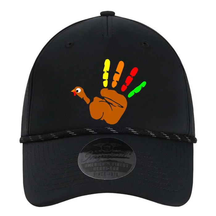 Thanksgiving Turkey Hand Print Funny Thanksgiving Day Performance The Dyno Cap