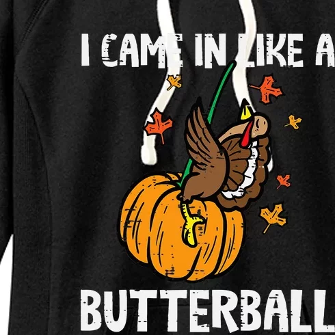 Turkey Trot Hilarious Thanksgiving Costume Women's Fleece Hoodie