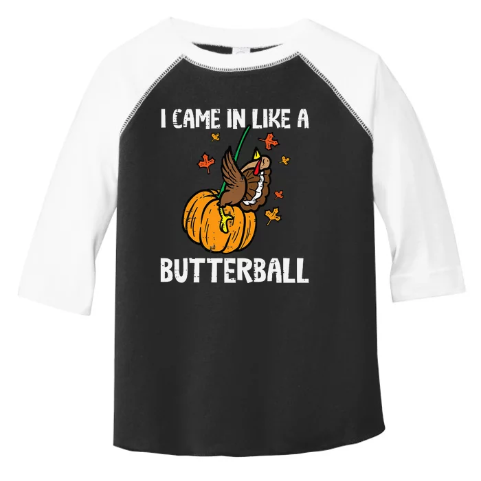 Turkey Trot Hilarious Thanksgiving Costume Toddler Fine Jersey T-Shirt