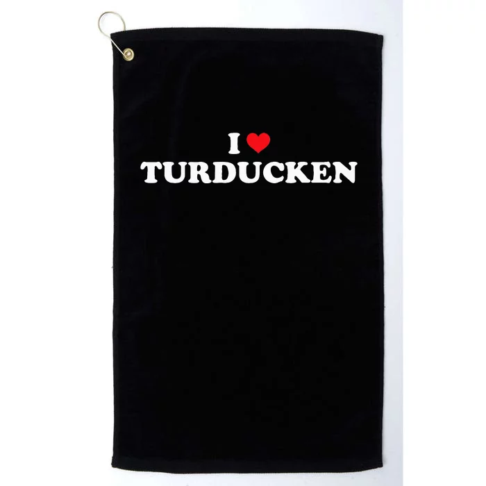 Thanksgiving Turducken Heart Platinum Collection Golf Towel