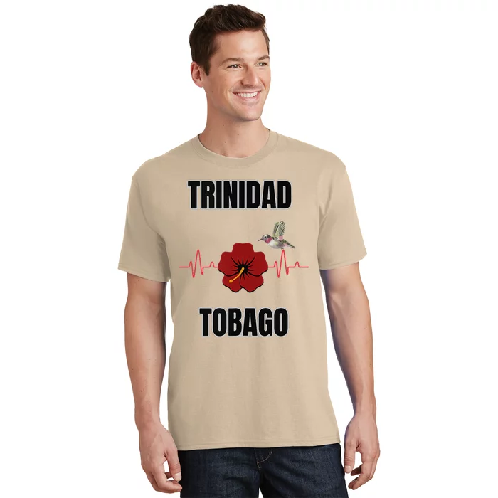 Trinidad Tobago Heartbeat Hibiscus T-Shirt