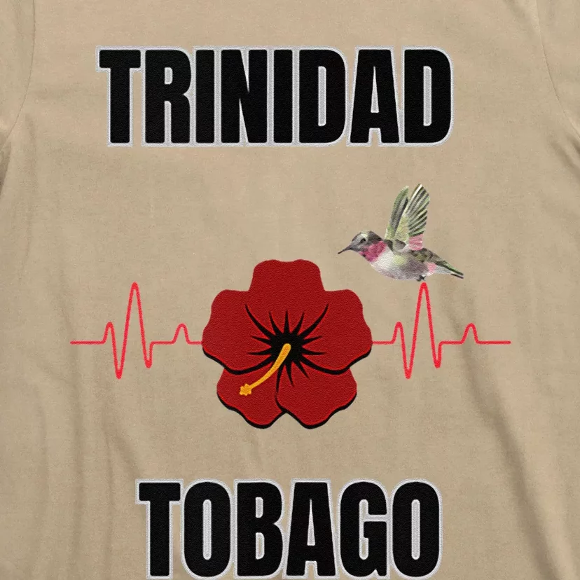 Trinidad Tobago Heartbeat Hibiscus T-Shirt