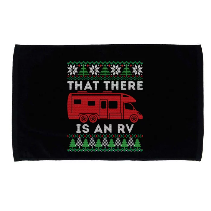 That There Is An Rv Ugly Christmas Camping Holiday Gift Microfiber Hand Towel